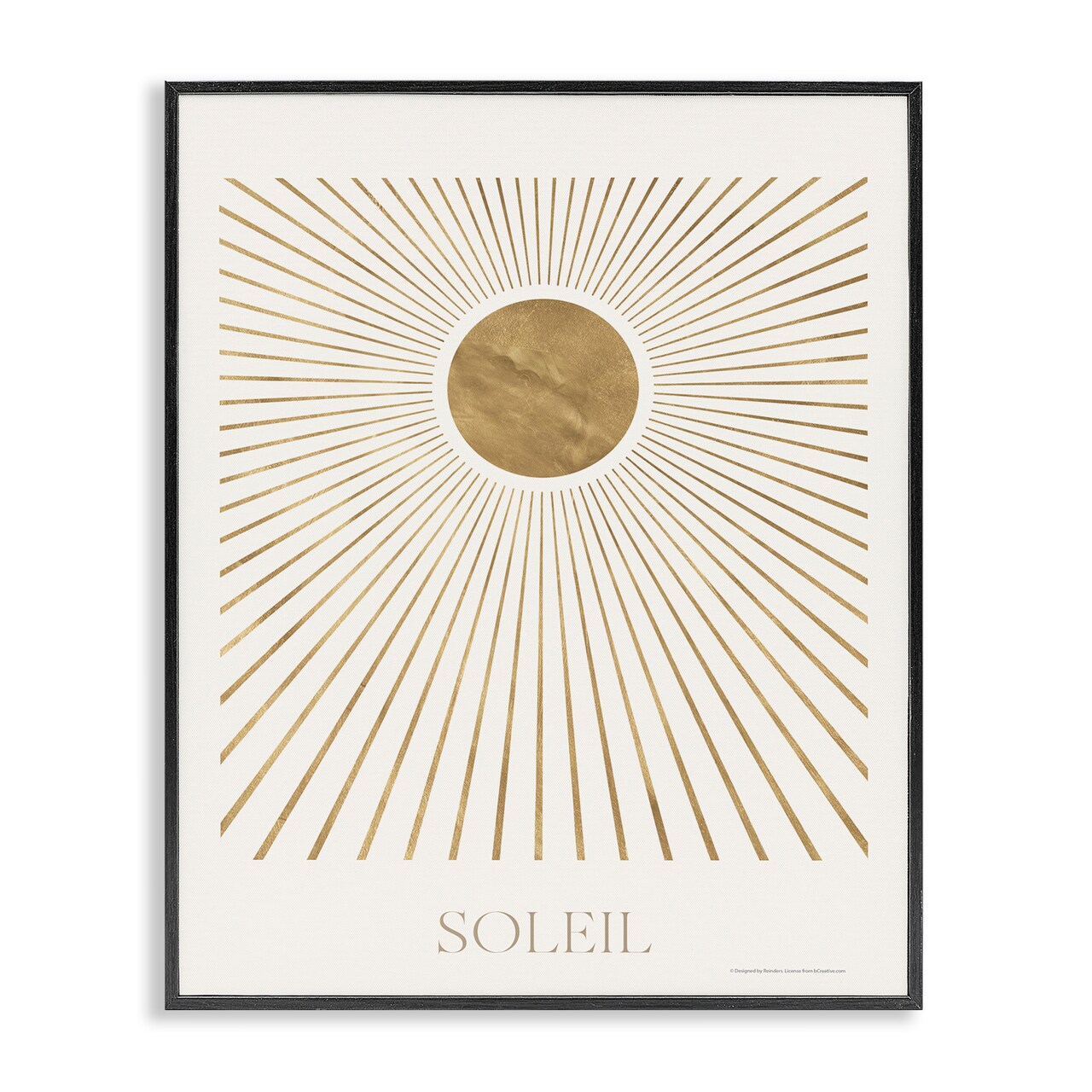 Stupell Industries Soleil Boho Sun Framed Giclee Wall Art Design by Reinders